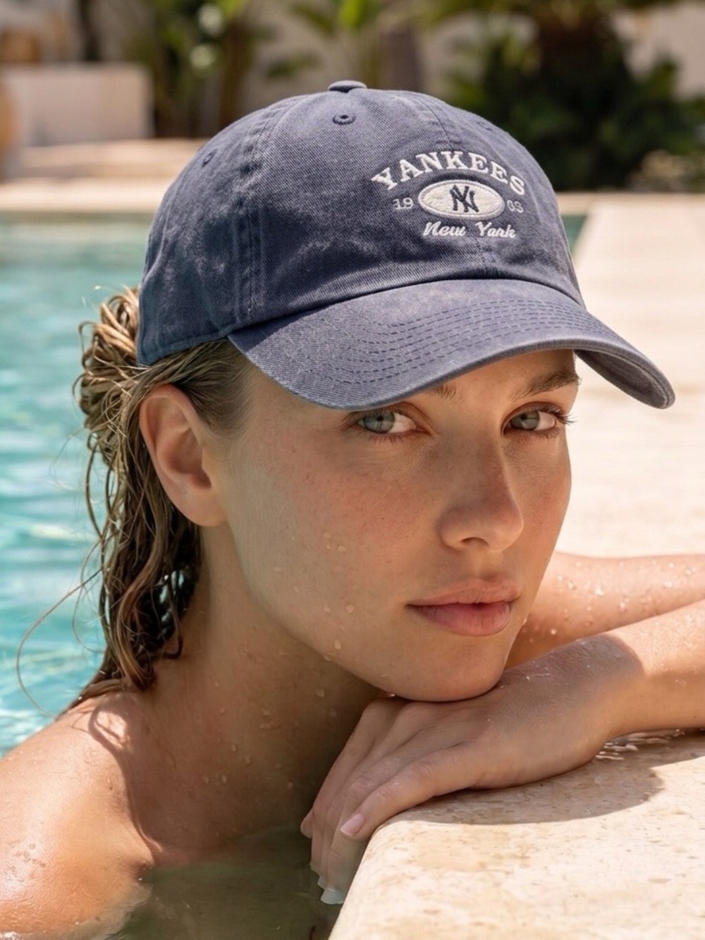 New York Yankees Vintage Blue Baseball Cap for Women💙🤍